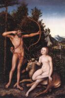 Lucas il Vecchio Cranach - Apollo and Diana